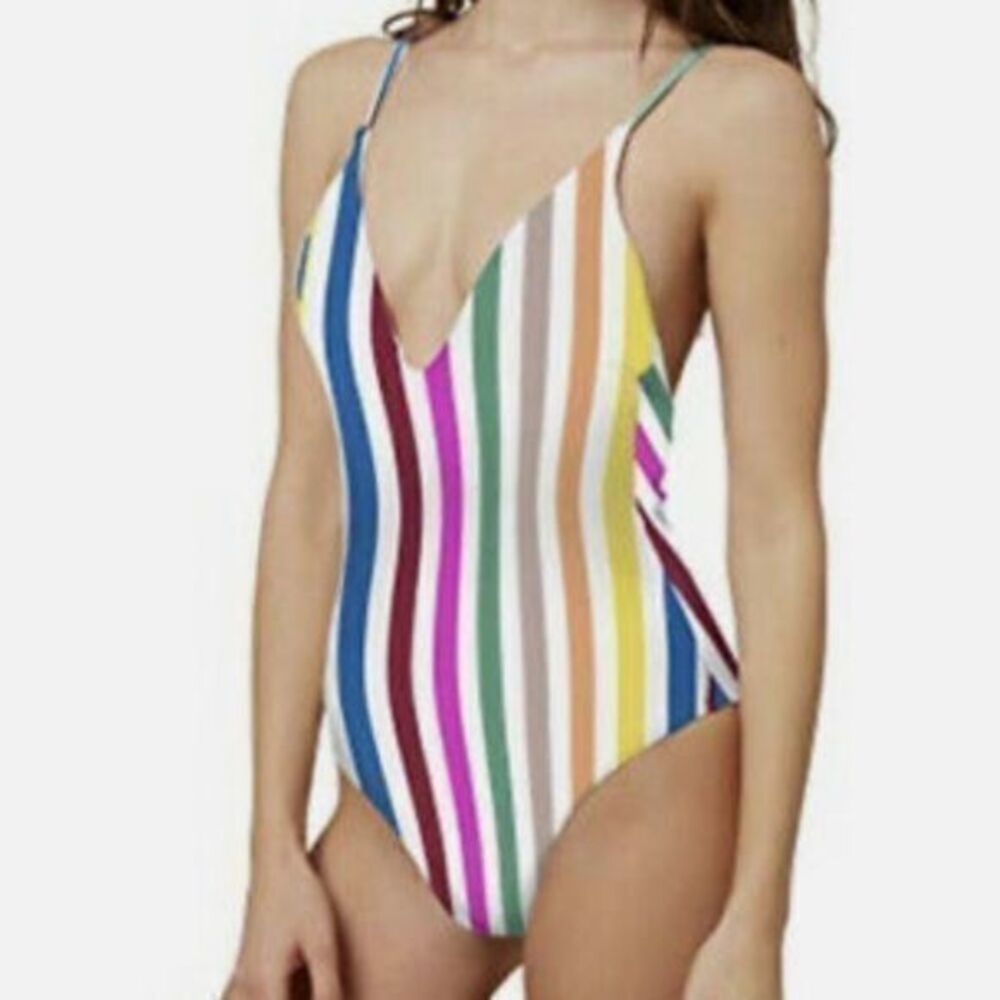 O’ Neill Cascada Stripe one piece bathing suit NWT size Small